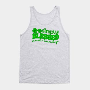 Simply Blessed And Lucky Tank Top